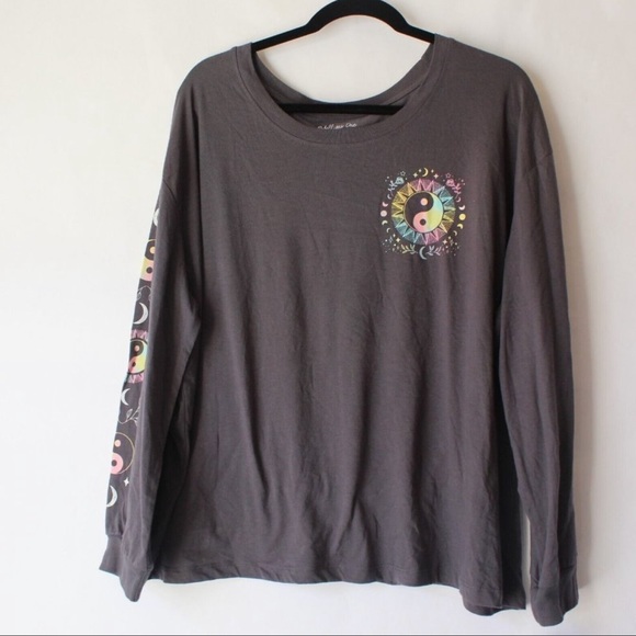 Women’s rebellious, one graphic long sleeve 3X T-shirt - Picture 2 of 3